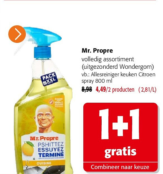 Mr. Propre Allesreiniger keuken Citroen spray 800 ml