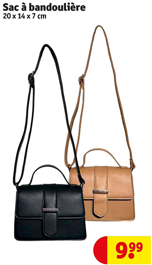 Sac à bandoulière 20 x 14 x 7 cm