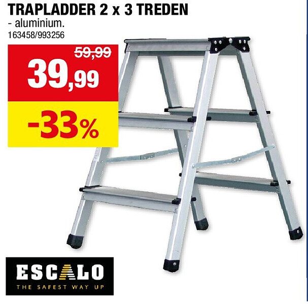 TRAPLADDER 2 x 3 TREDEN