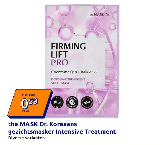 the MASK Dr. Koreaans gezichtsmasker Intensive Treatment