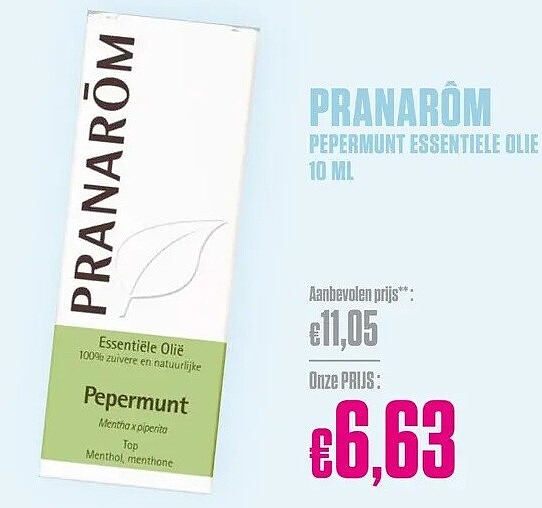 PRANAROM PEPERMUNT ESSENTIELE OLIE 10 ML