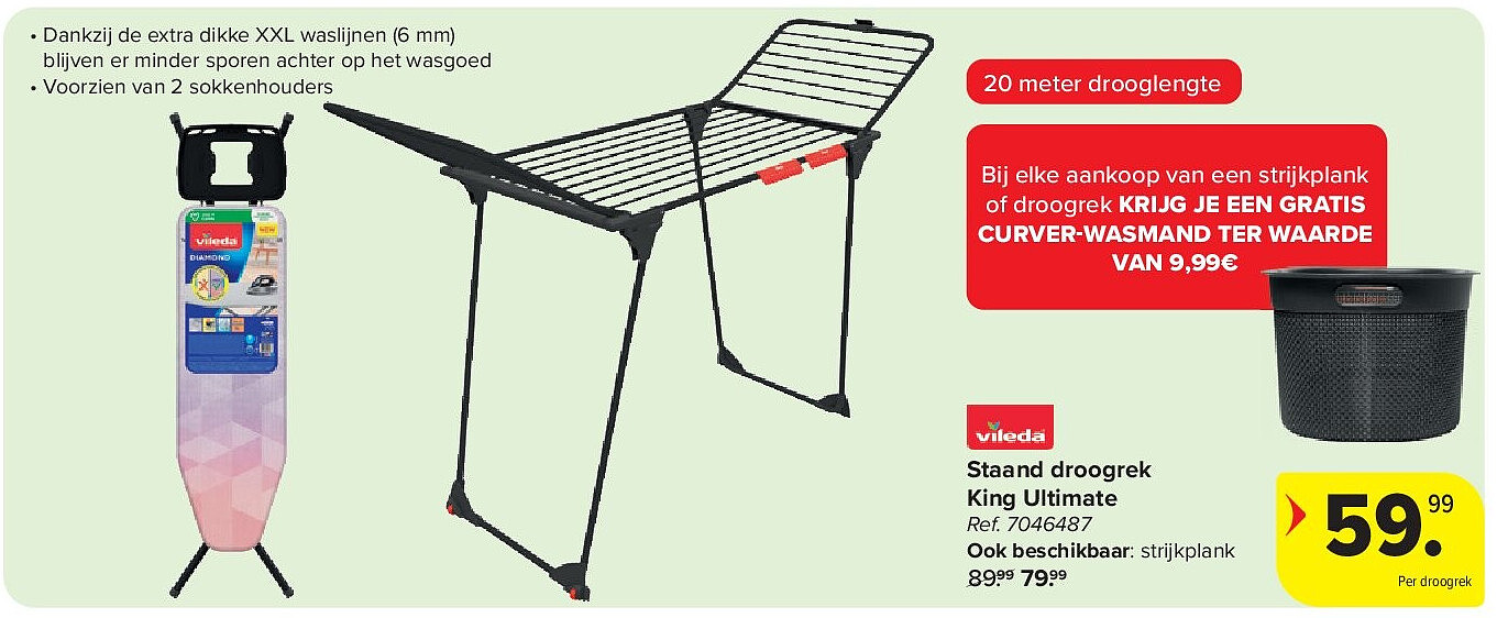 Staand droogrek King Ultimate