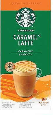 Café soluble caramel latte Starbucks 5 x 23 g