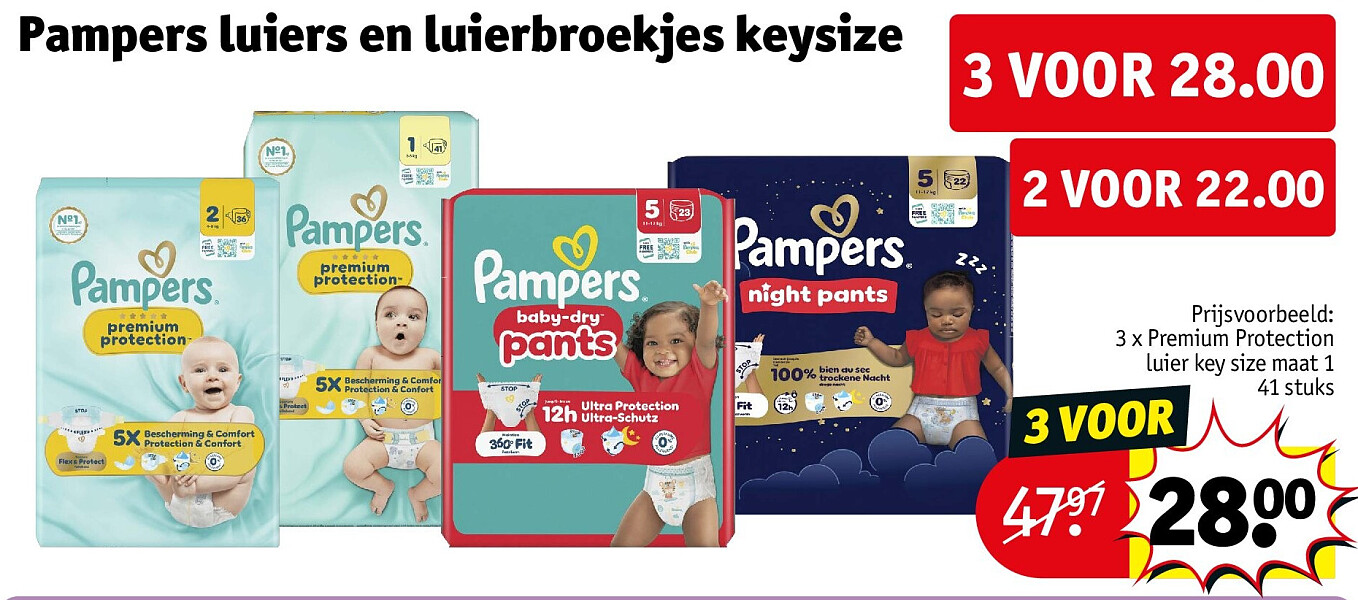 Pampers luiers en luierbroekjes keysize