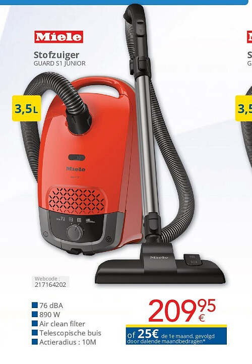Miele Stofzuiger GUARD S1 JUNIOR