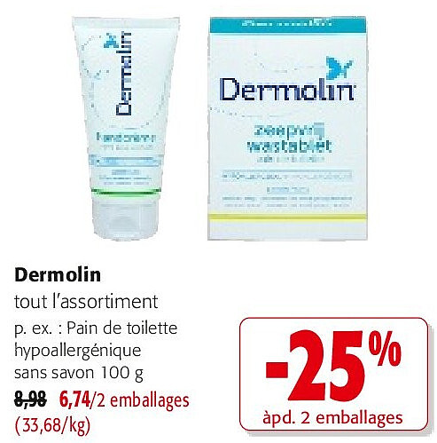 Dermolin tout l’assortiment