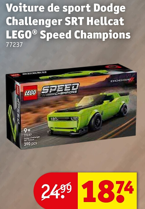 Voiture de sport Dodge Challenger SRT Hellcat LEGO® Speed Champions 77237