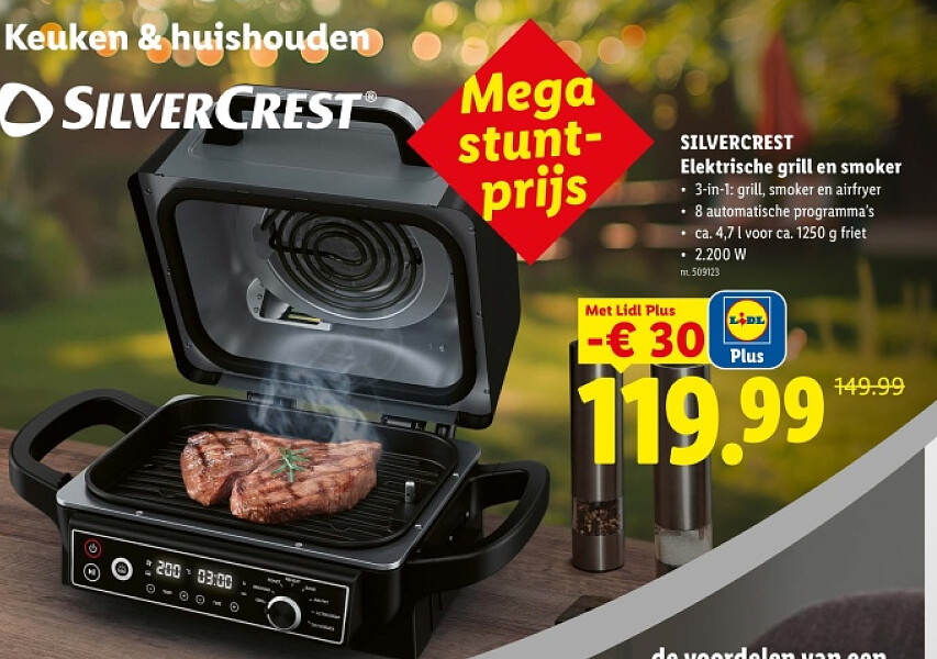 Elektrische grill en smoker
