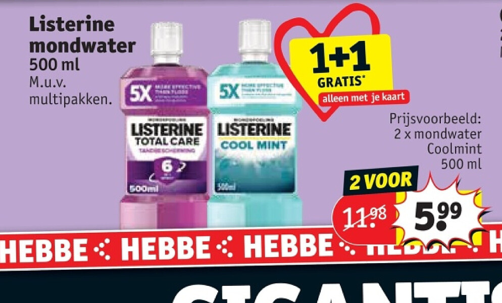 Listerine mondwater 500 ml
