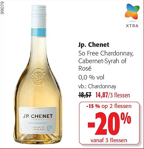 Jp. Chenet So Free Chardonnay, Cabernet-Syrah of Rosé 0,0 % vol