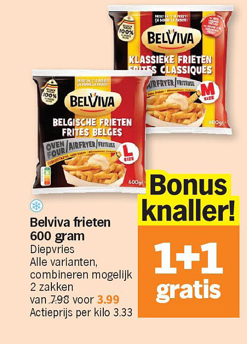 Belviva frieten 600 gram