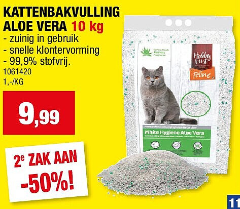 KATTENBAKVULLING ALOE VERA 10 kg
