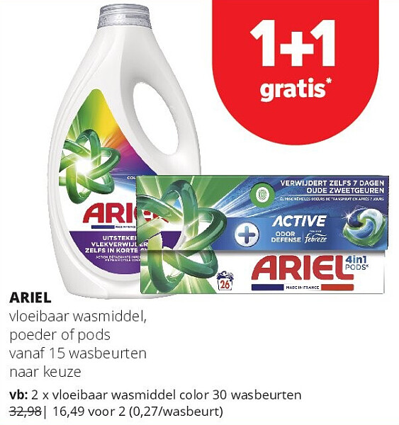 ARIEL vloeibaar wasmiddel color 30 wasbeurten