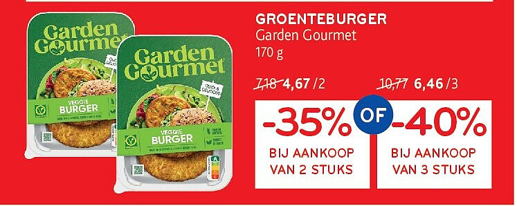 GROENTEBURGER Garden Gourmet 170 g