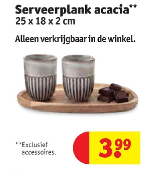 Serveerplank acacia**