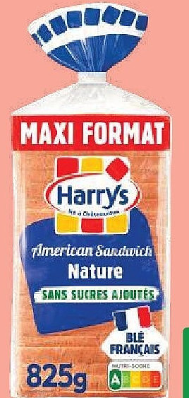 American Sandwich Nature Maxi Format Harrys 825 g