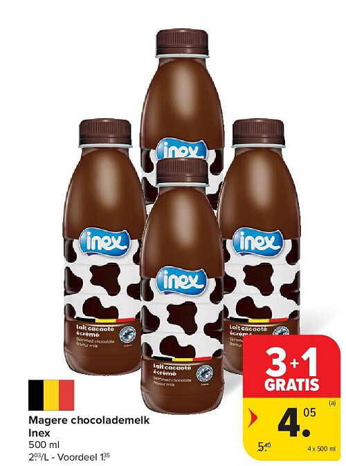 Magere chocolademelk Inex