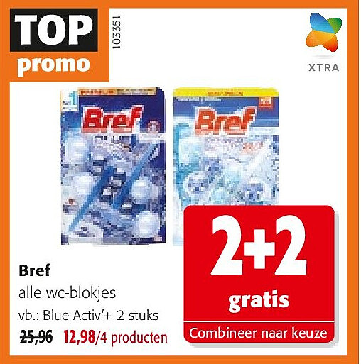 Bref Blue Activ’+ 2 stuks