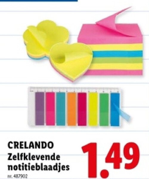 Zelfklevende notitieblaadjes