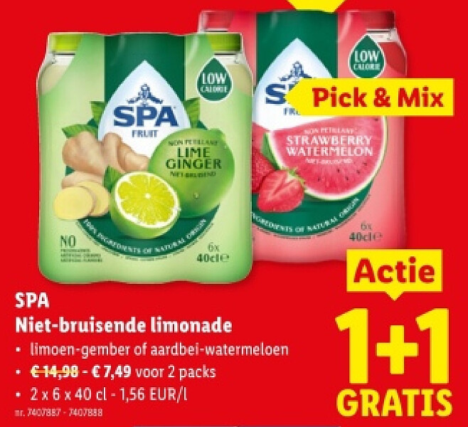 Niet-bruisende limonade