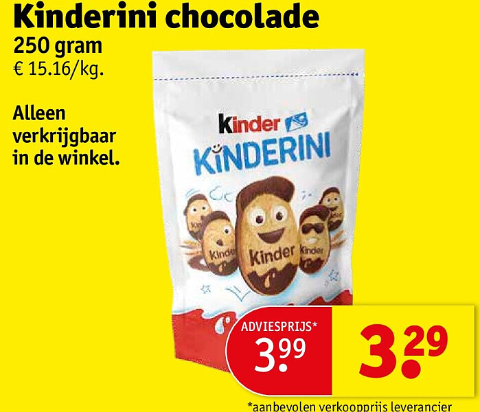 Kinderini chocolade