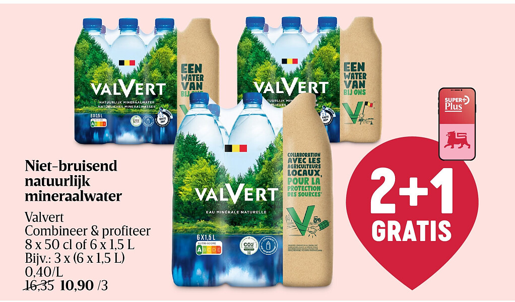 Niet-bruisend natuurlijk mineraalwater
