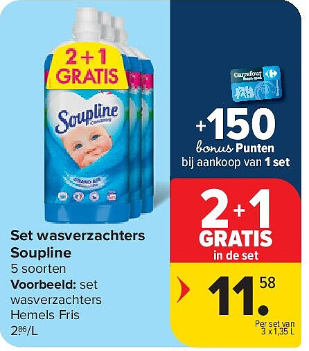 Set wasverzachters Soupline