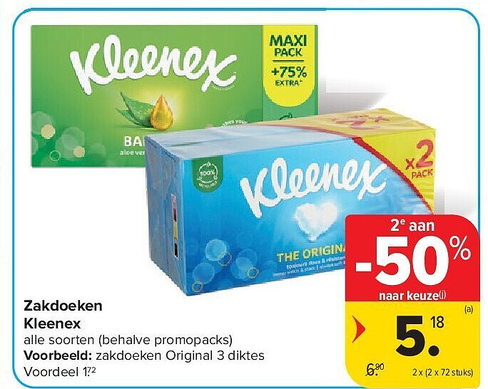 Zakdoeken Kleenex