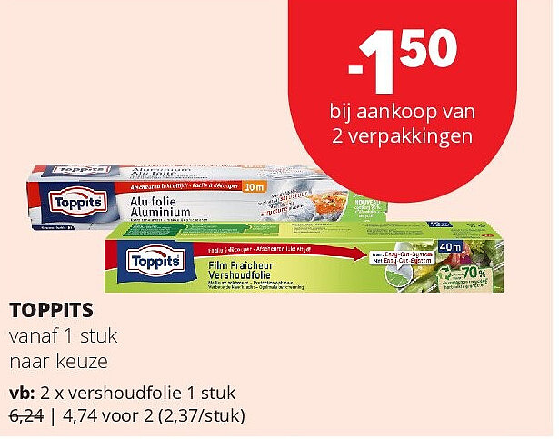 TOPPITS vershoudfolie 1 stuk