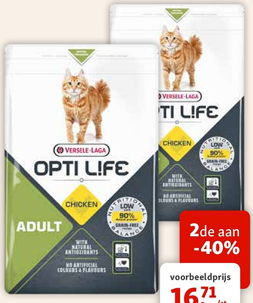 Opti Life droogvoer kat 2,5 kg