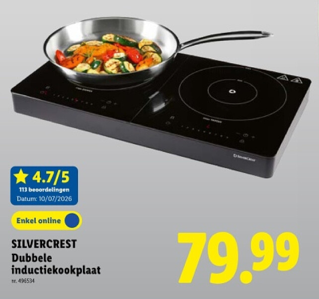 Dubbele inductiekookplaat