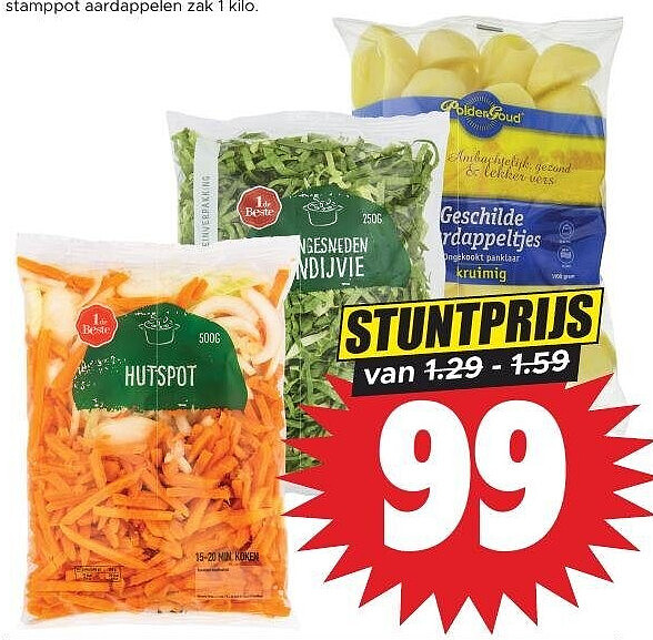 Stamppotgroenten en aardappelen