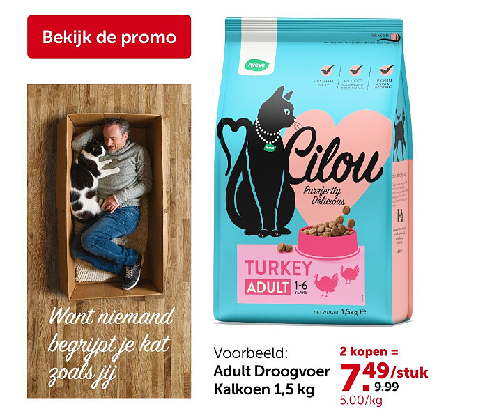 Adult Droogvoer Kalkoen 1,5 kg