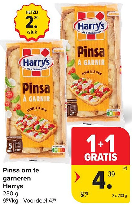 Pinsa om te garneren Harrys