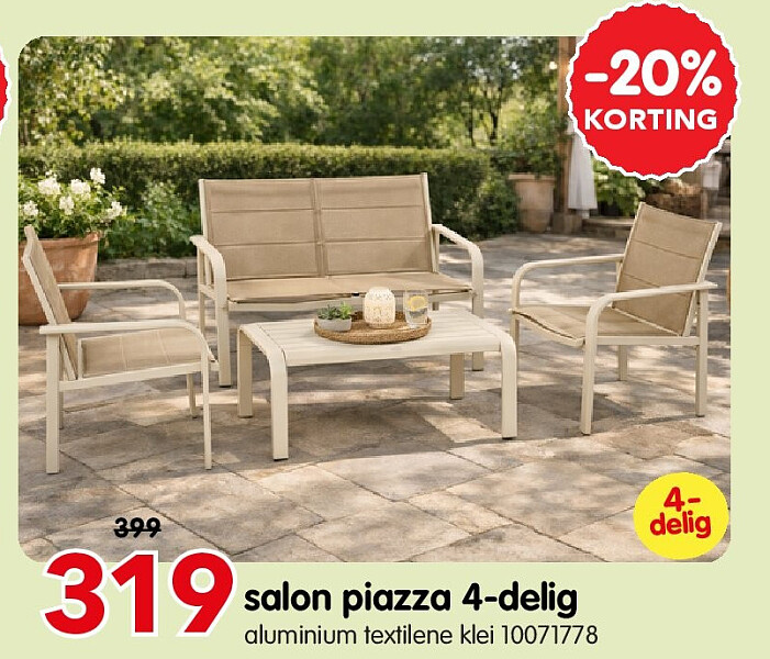 salon piazza 4-delig