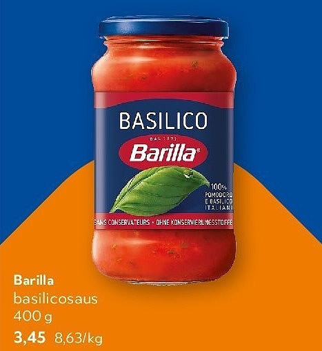 Barilla basilicosaus 400 g