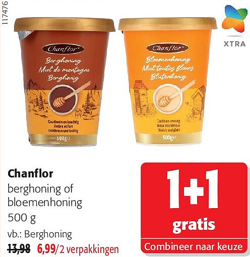 Chanflor berghoning of bloemenhoning 500 g