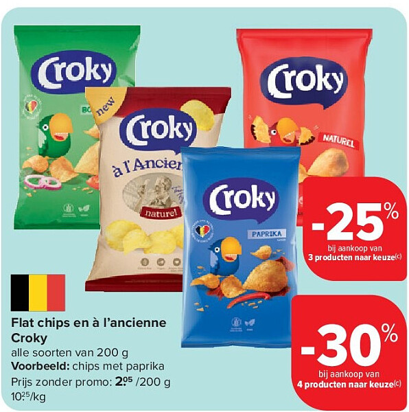 Flat chips en à l’ancienne Croky