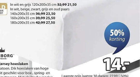 JETTE jersey hoeslaken