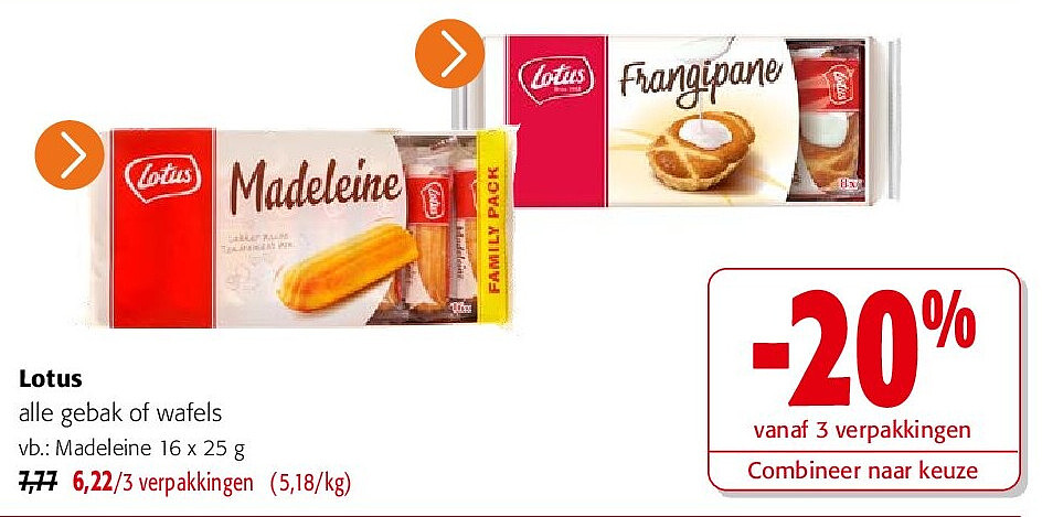 Lotus Madeleine 16 x 25 g