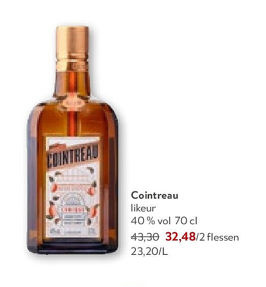 Cointreau likeur 40% vol 70 cl