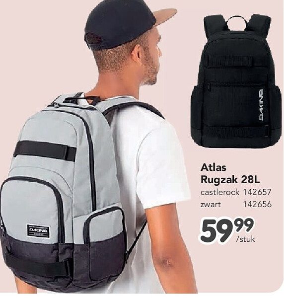 Atlas Rugzak 28L castlerock 142657 zwart 142656