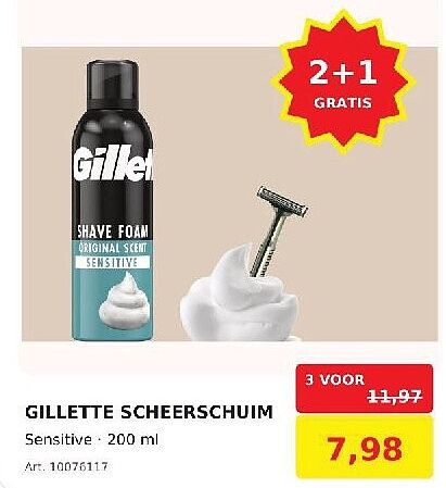 GILLETTE SCHEERSCHUIM