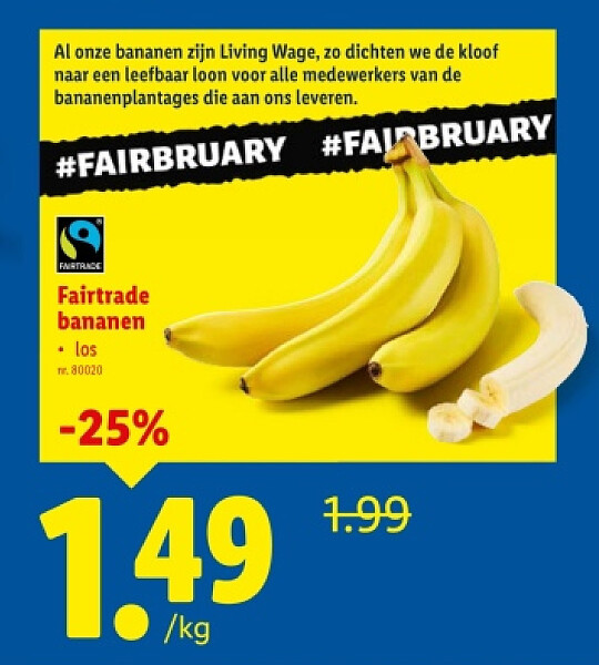 Fairtrade bananen