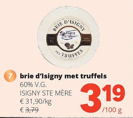 brie d’Isigny met truffels