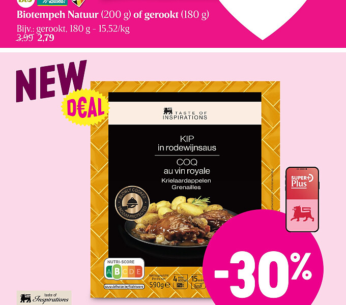 Luchtledig verpakte bereide schotel