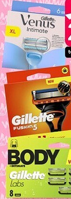 Gillette en Gillette Venus navulmesjes 6–8 stuks