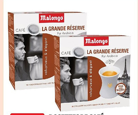 Dosettes de café La Grande Réserve Malongo