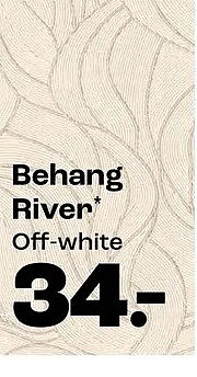 Behang River Off-white