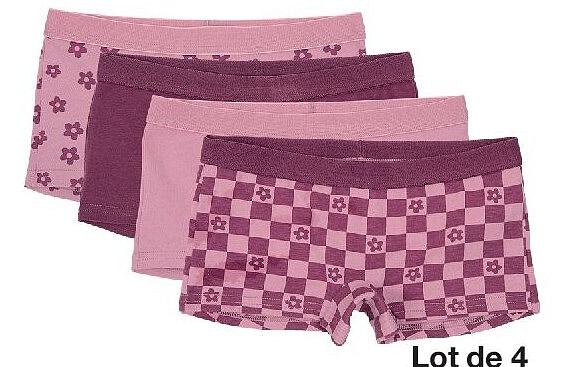 Boxer enfant Tailles 134-176 /8-16Y 55 % coton/40 % polyester/ 5 % élasthanne